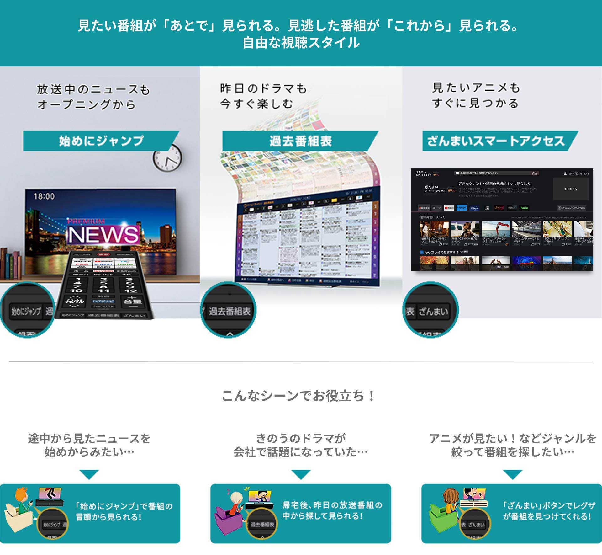 田村さん専用受渡東芝4K55VテレビREGZAタイムシフト録画ざんまい レビュー】32TBタイムシフト録画で快適レグザライフ。新「みるコレ」が