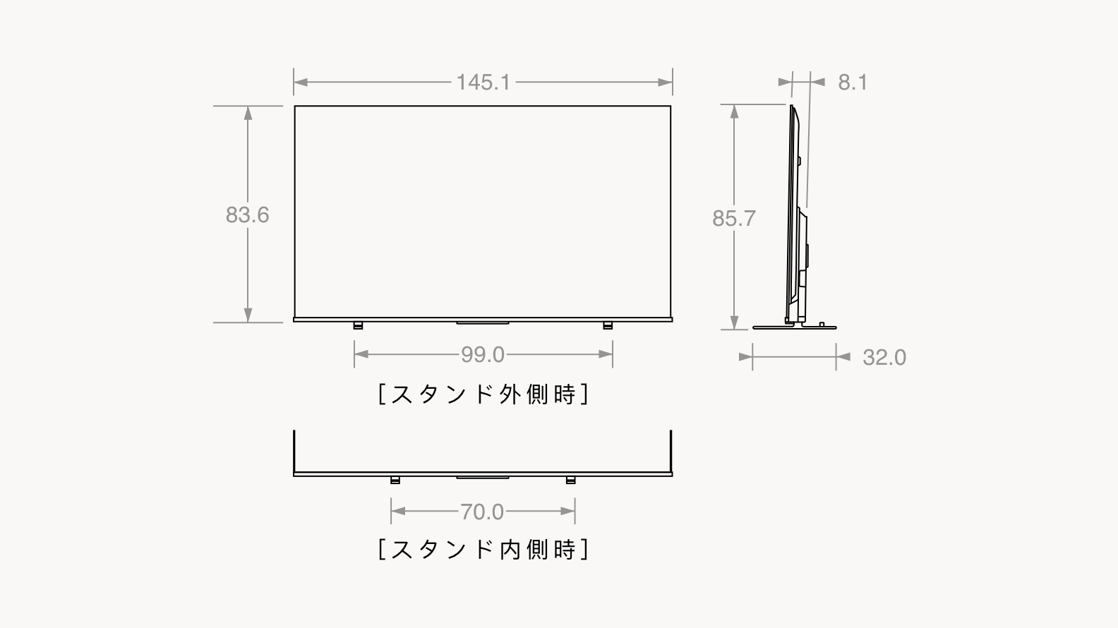 REGZA65型　2022年式　送料無料 TOSHIBA 65M550K Amazon.co.jp: REGZA 65-inch 4K LCD TV, 65M 550K, Built-in 4K Tuner