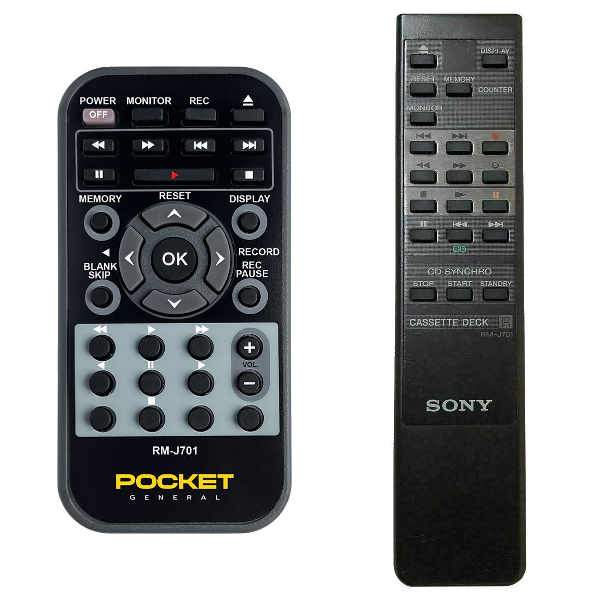 SONY RM-J701 - remote control duplicate - $18.4 : REMOTE CONTROL WORLD
