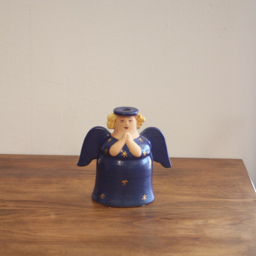 リサラーソン / Lisa Larson 天使 キャンドルホルダー エンジェル 中古