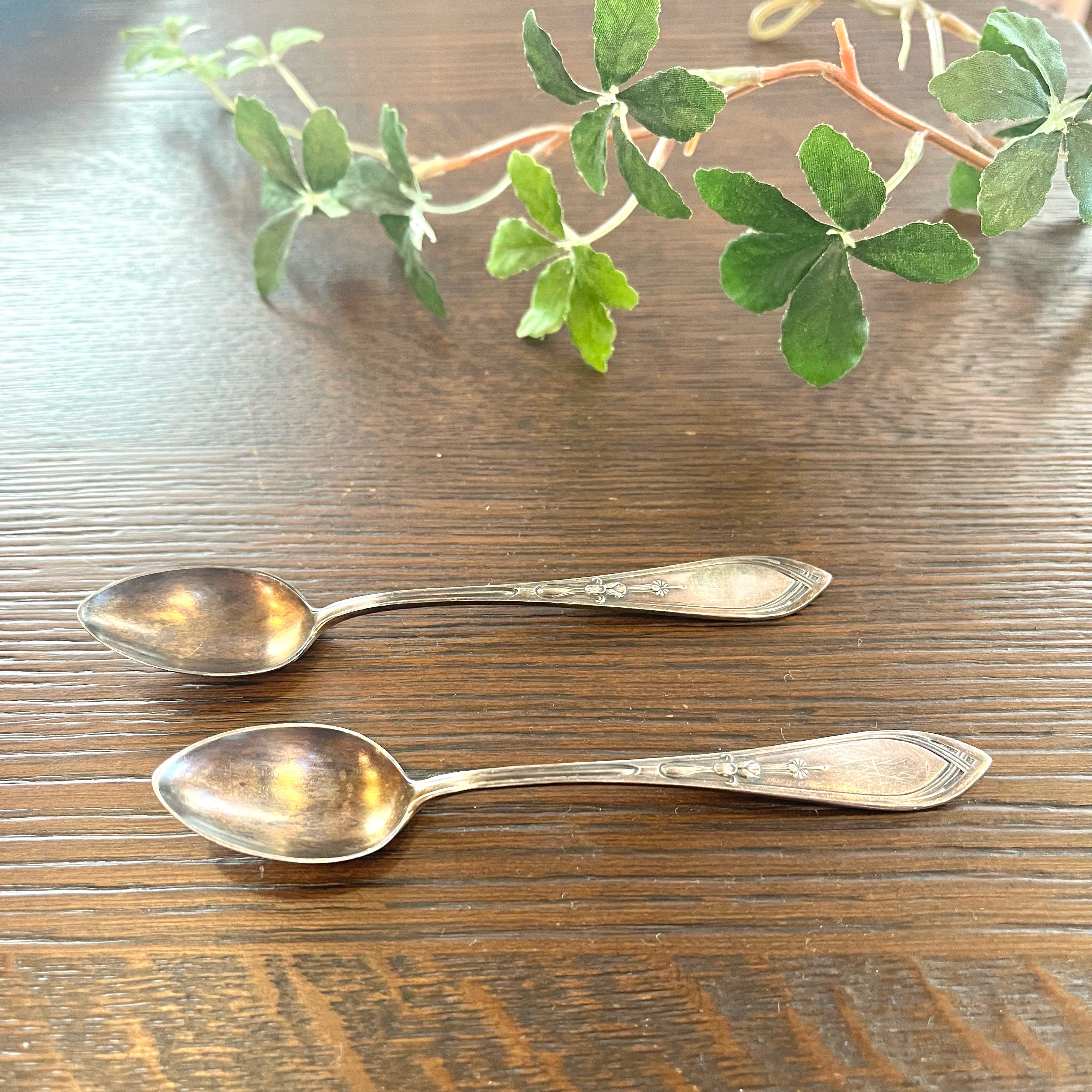 アンティーク ティースプーン 2本セット 中古