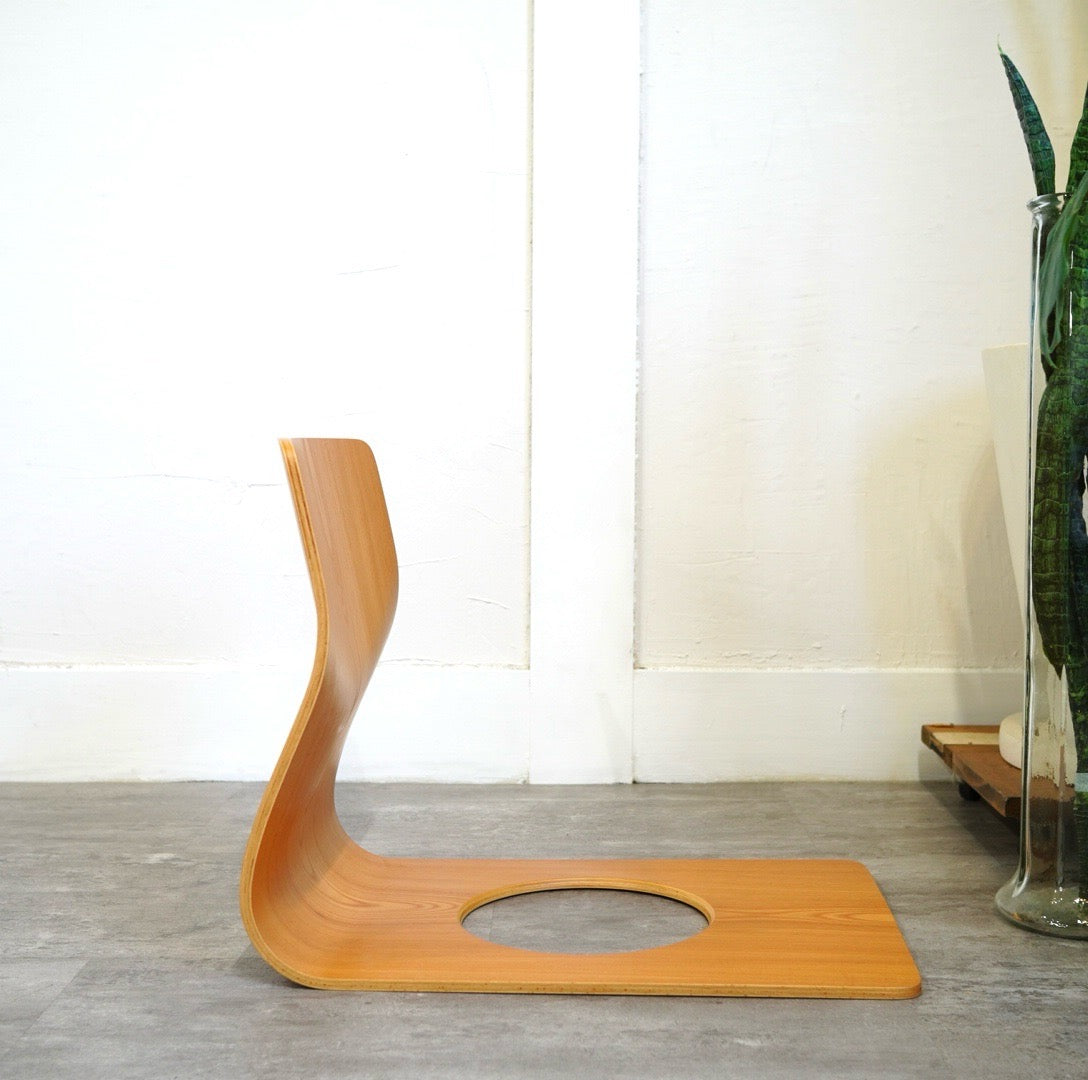 Tendo / 天童木工 座椅子 S-5046KY-NT 藤森健次 中古 ケヤキ 和室 日本