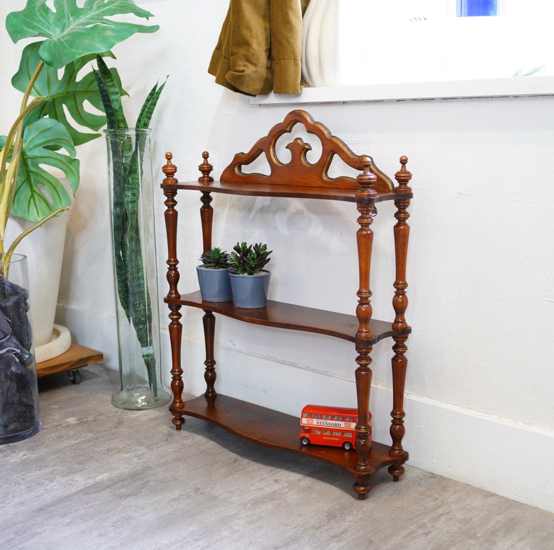 アンティーク フレンチ シェルフ 飾り棚 ナポレオンシェルフ 中古