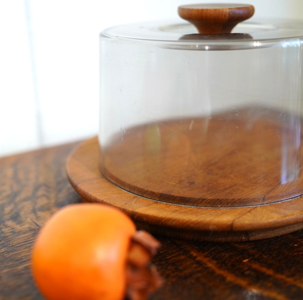 北欧ヴィンテージ チーズドームチーク材 デンマーク 60's 小物入れ