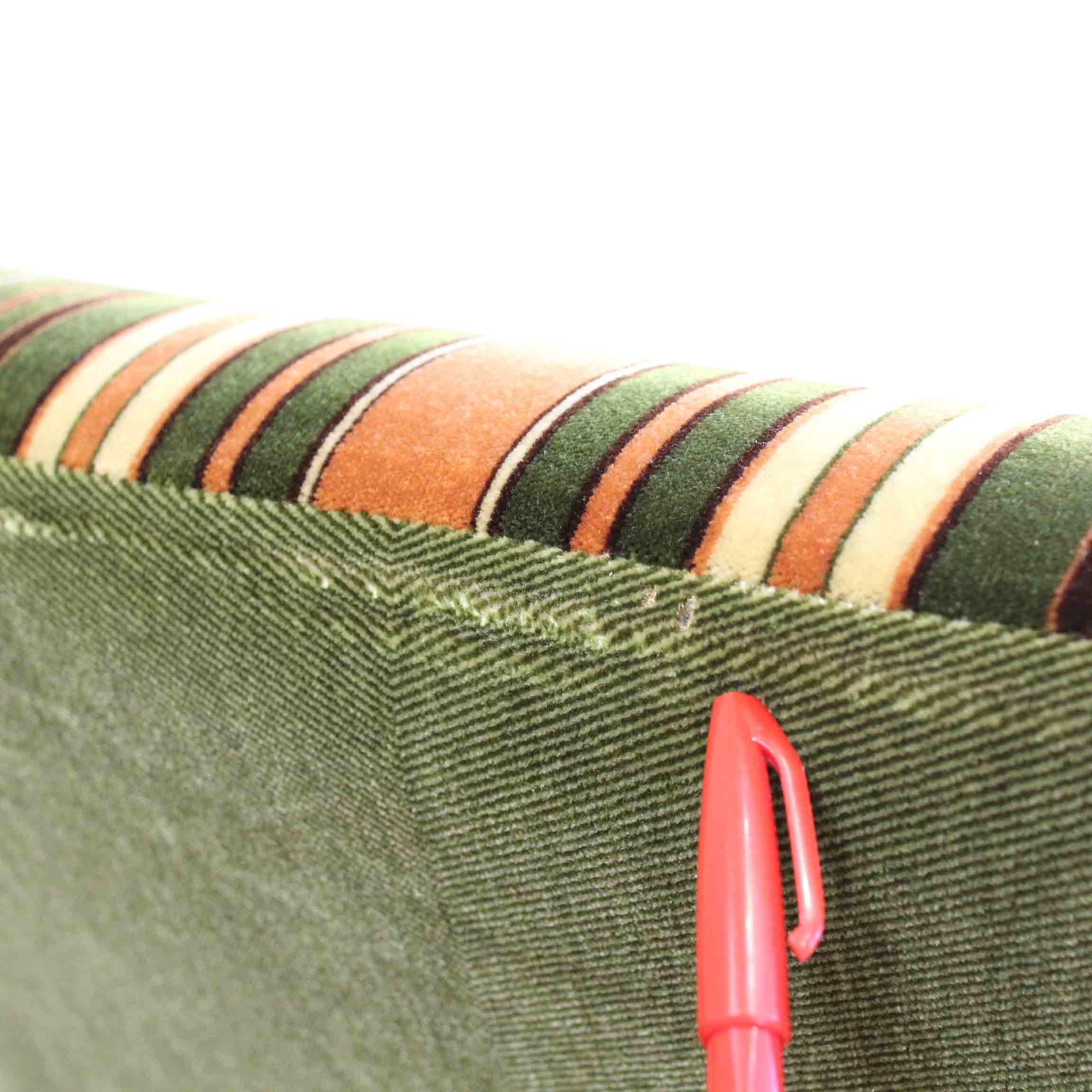 カリモク家具 オールドカリモク Kチェア 1シーター ストライプ