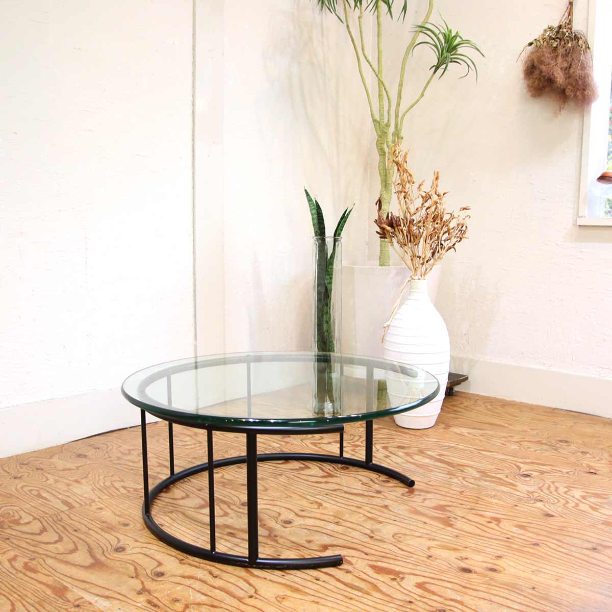 フクラ / HUKLA TMRB ガラスローテーブル M 中古 コーヒーテーブル