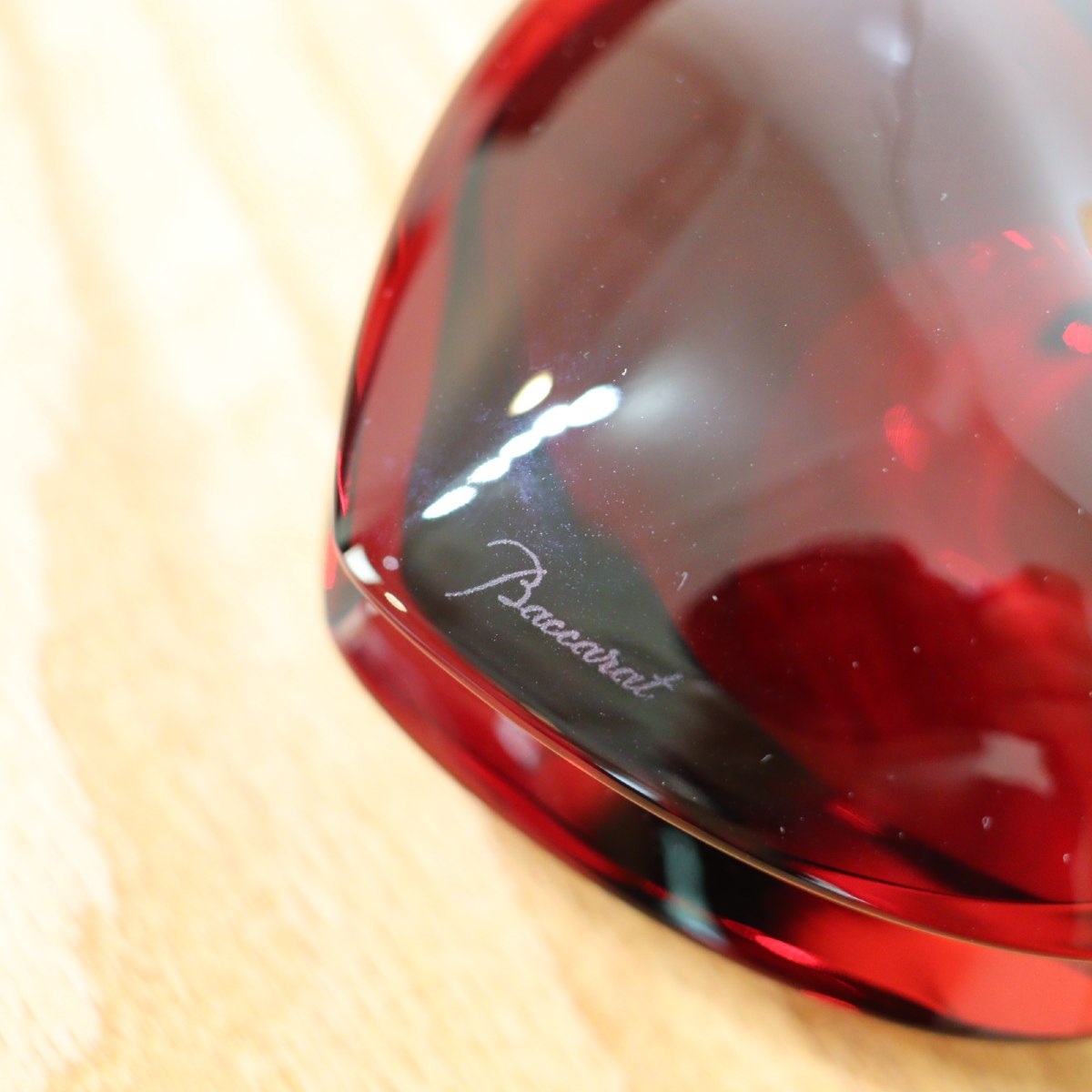 バカラ / Baccarat ザンザンハート ペーパーウェイト ハート型 レッド