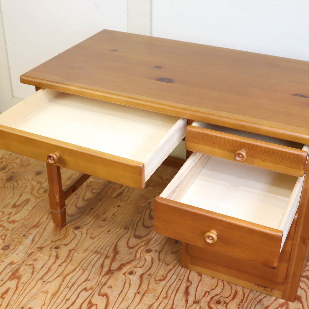 コスガ / KOSUGA プロヴァンス / PROVENCE 片袖デスク 机 パイン材