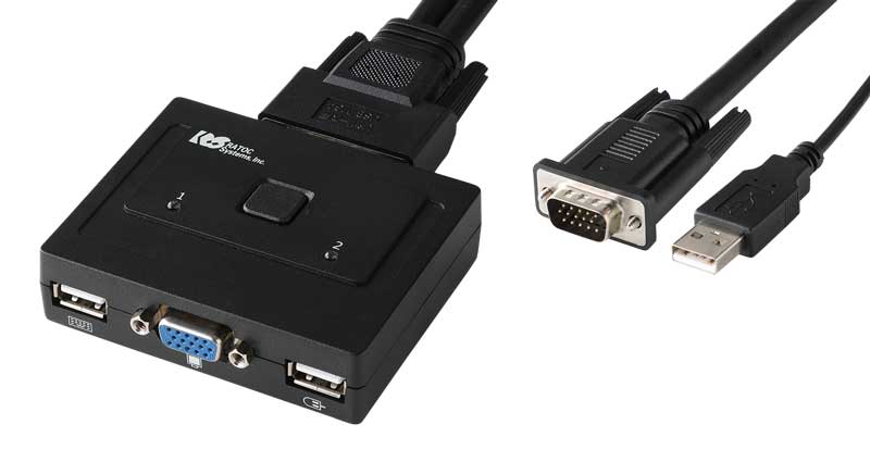 VGAパソコン切替器(2台用） RS-230U｜ラトックシステム公式サイト