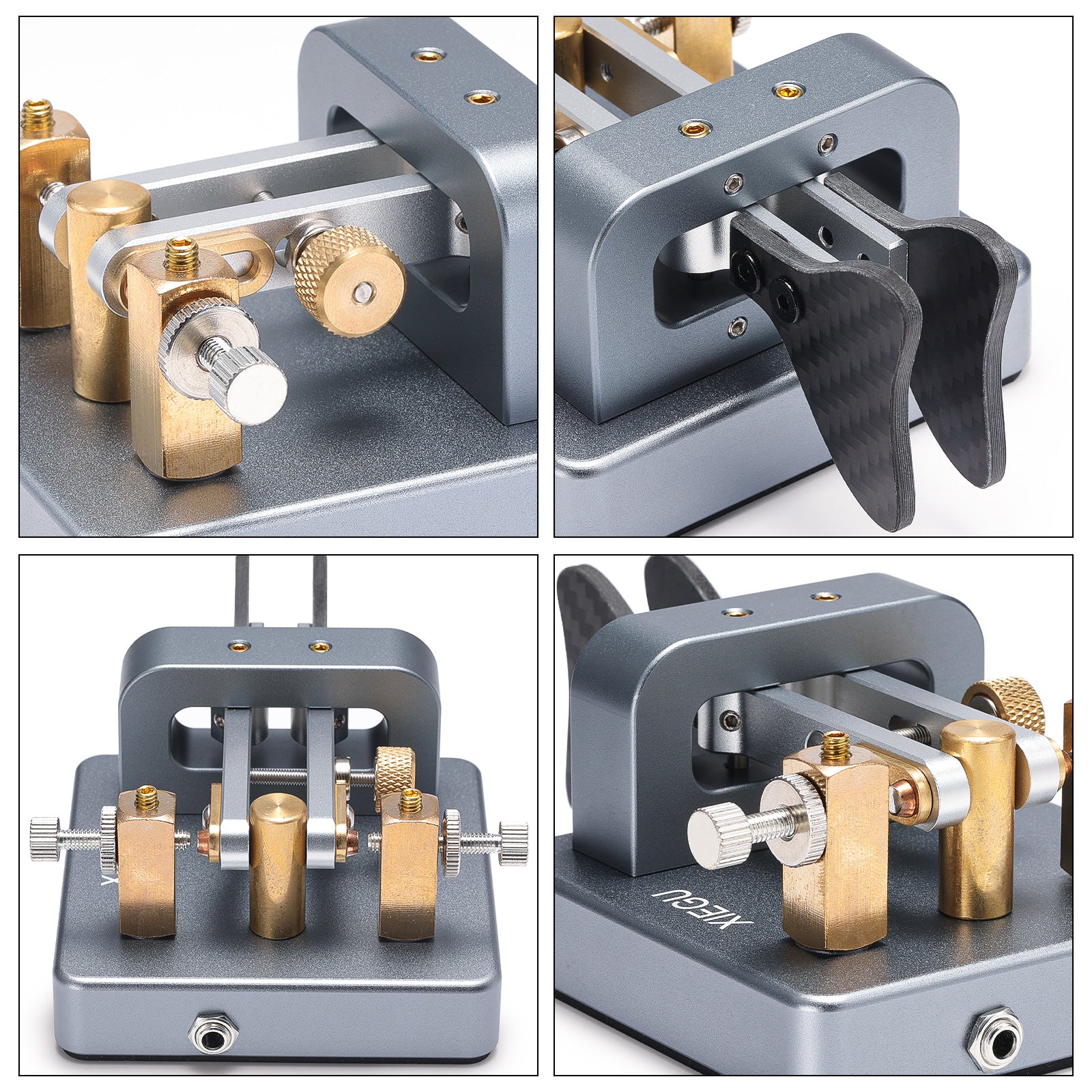 Xiegu VK-6 Iambic CW Morse Code Key | Dual Paddle | Adjustable