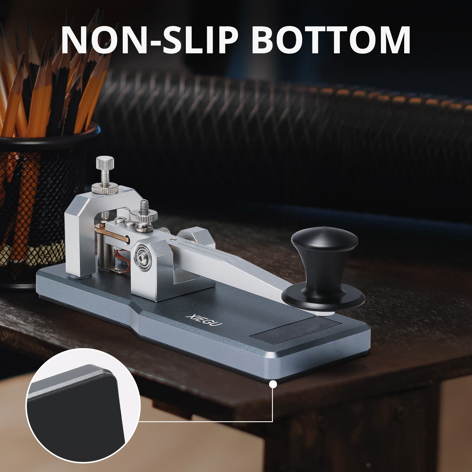 Xiegu VK-5 Mini CW Straight Key | Morse Code Key | 3.5mm Jack