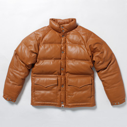 A BATHING APE LEATHER CLASSIC DOWN JACKET | RAGTAGバイヤーの