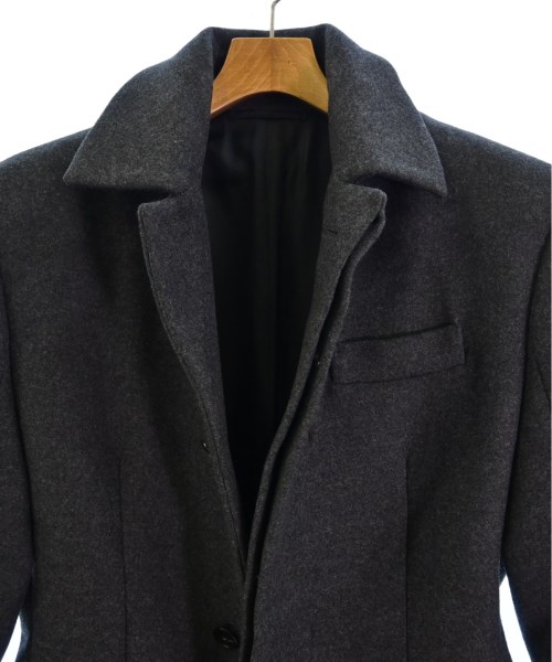 汚れ&ベタつきあり】PRADA コート ダークグレー S 汚れ&ベタつきあり