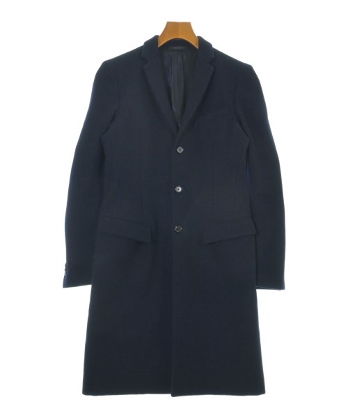 JIL SANDER ネイビー 100%カシミヤ ウールコート 38 JIL SANDER】ジル
