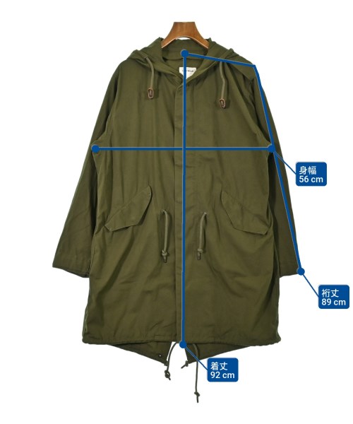 YAECA LIKE WEAR（ヤエカライクウェア）モッズコート カーキ サイズ:40