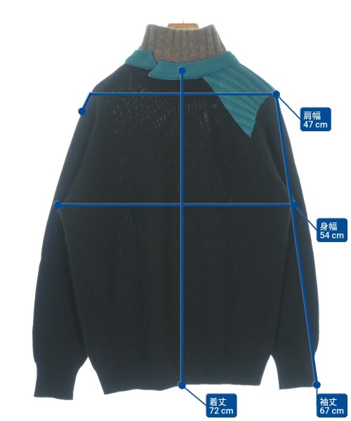 kolor（カラー）ニット・セーター 黒 サイズ:3(L位) メンズ