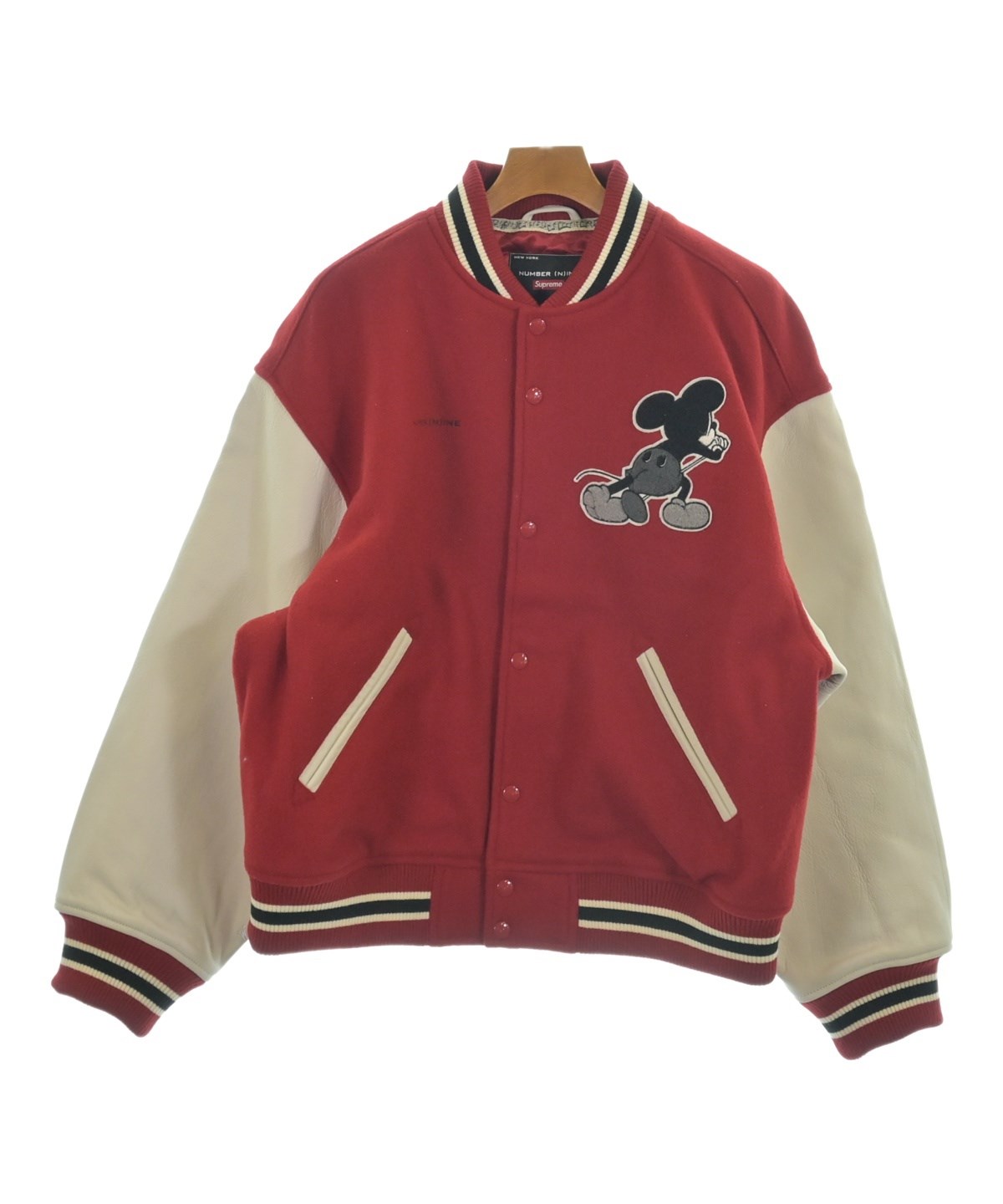 Supreme（シュプリーム）スタジャン 赤 サイズ:L メンズ/2200649341016