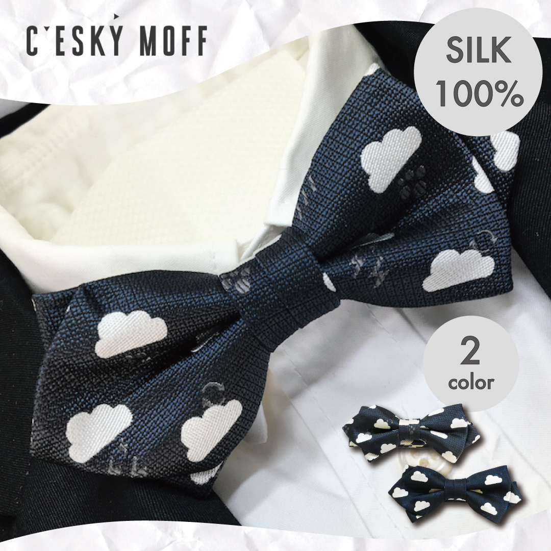 楽天市場】【ふるさと納税】 ネクタイ 蝶ネクタイ CESKYMOFF 雲小紋柄