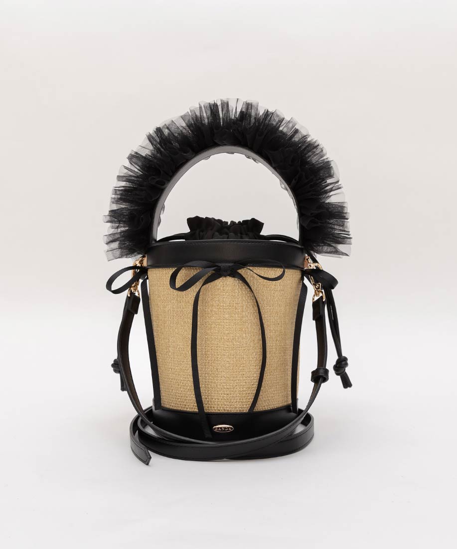 2WAYチュールフリルハンドルカゴバッグRANDA公式サイト