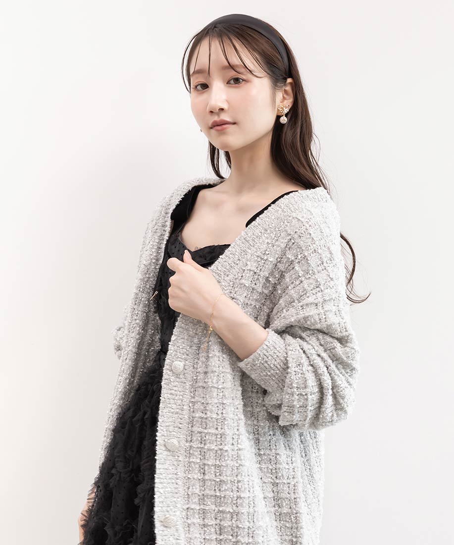 SALE】ラメファンシーヤーンニットカーディガンRANDA公式サイト
