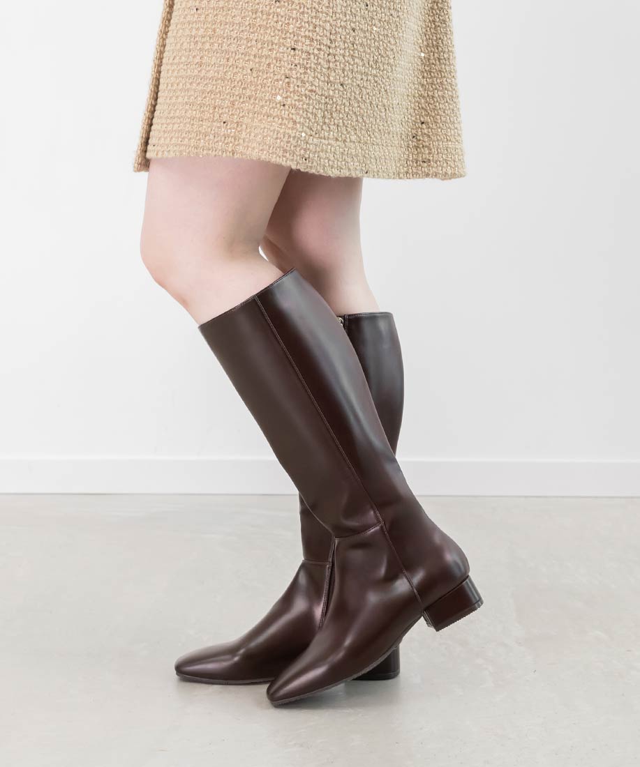 SALE】晴雨兼用 スクエアトゥロングブーツRANDA公式サイト