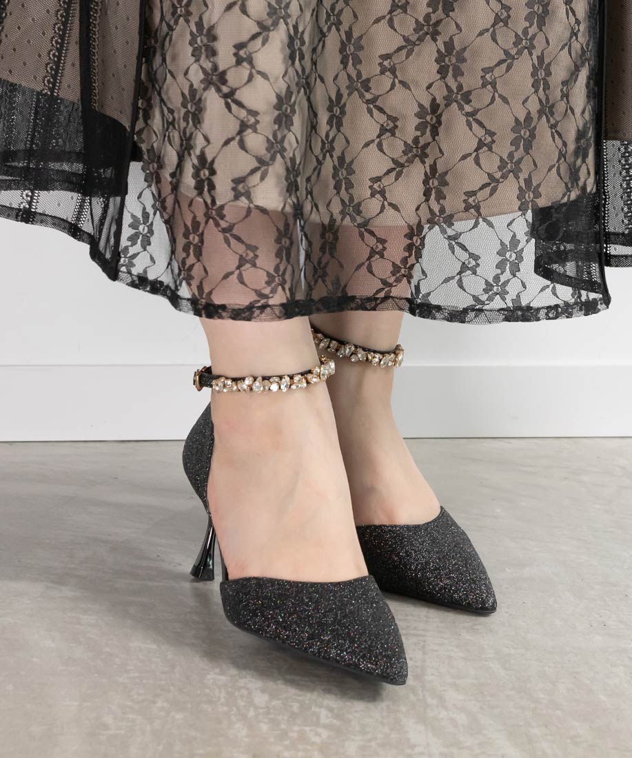 2WAY グリッターストラップパンプスRANDA公式サイト