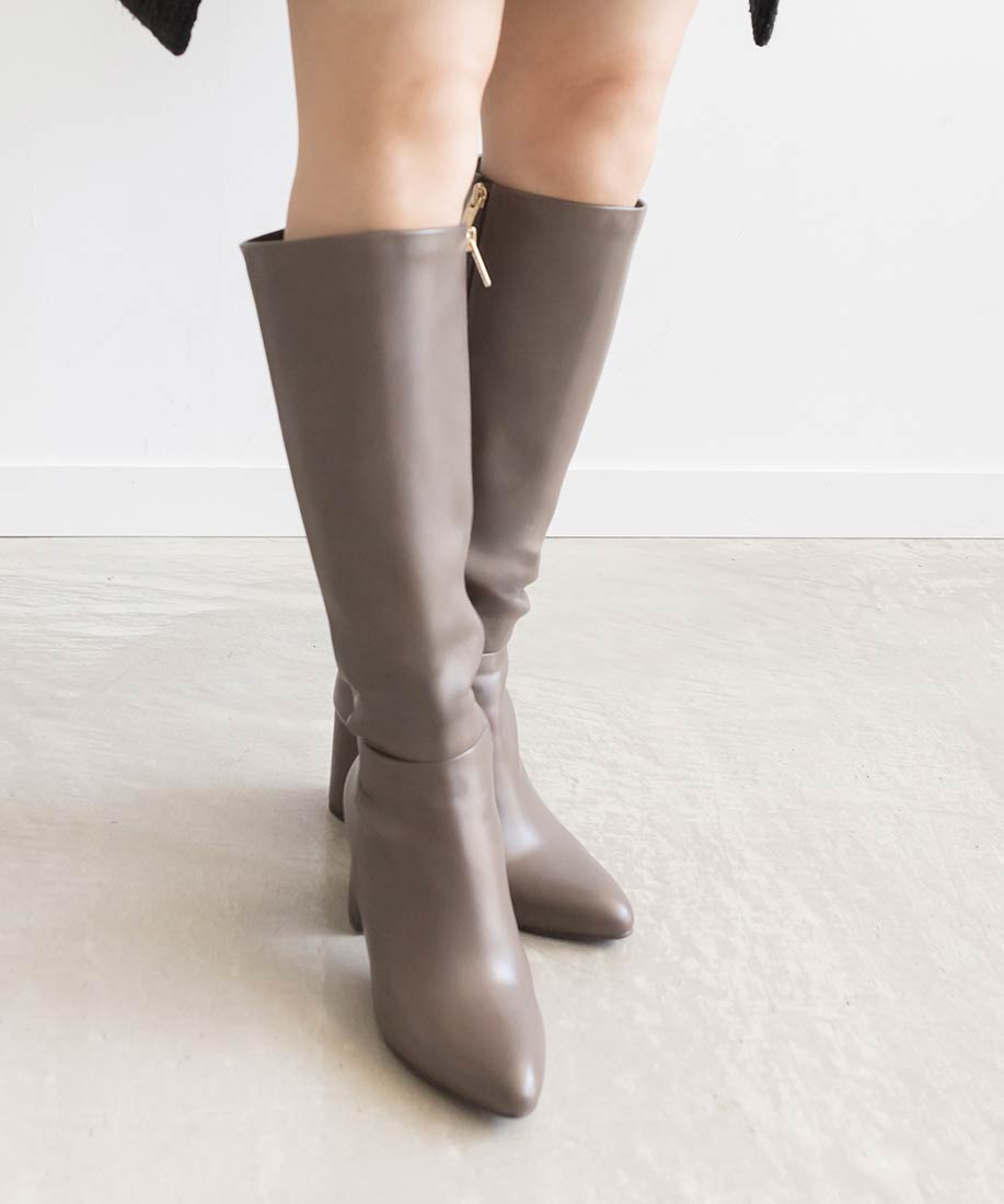 SALE】晴雨兼用 チャンキーヒールロングブーツRANDA公式サイト
