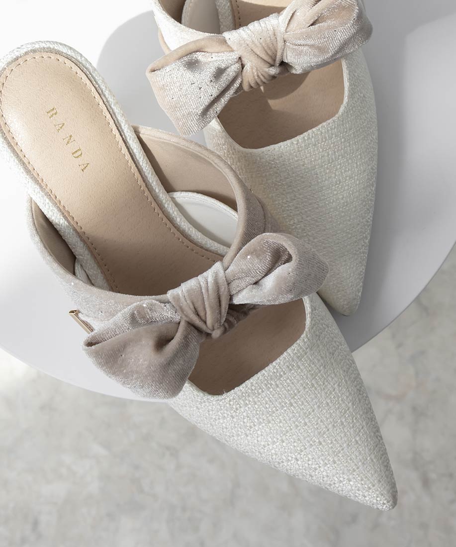 SALE】ビッグベロアリボンミュールパンプスRANDA公式サイト