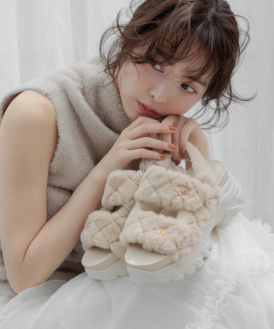 キルティングファースポーツサンダルRANDA公式サイト