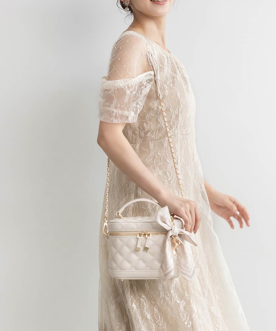 2WAY リボンチャームキルティングバニティバッグRANDA公式サイト