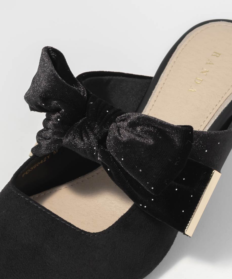 SALE】ビッグベロアリボンミュールパンプスRANDA公式サイト