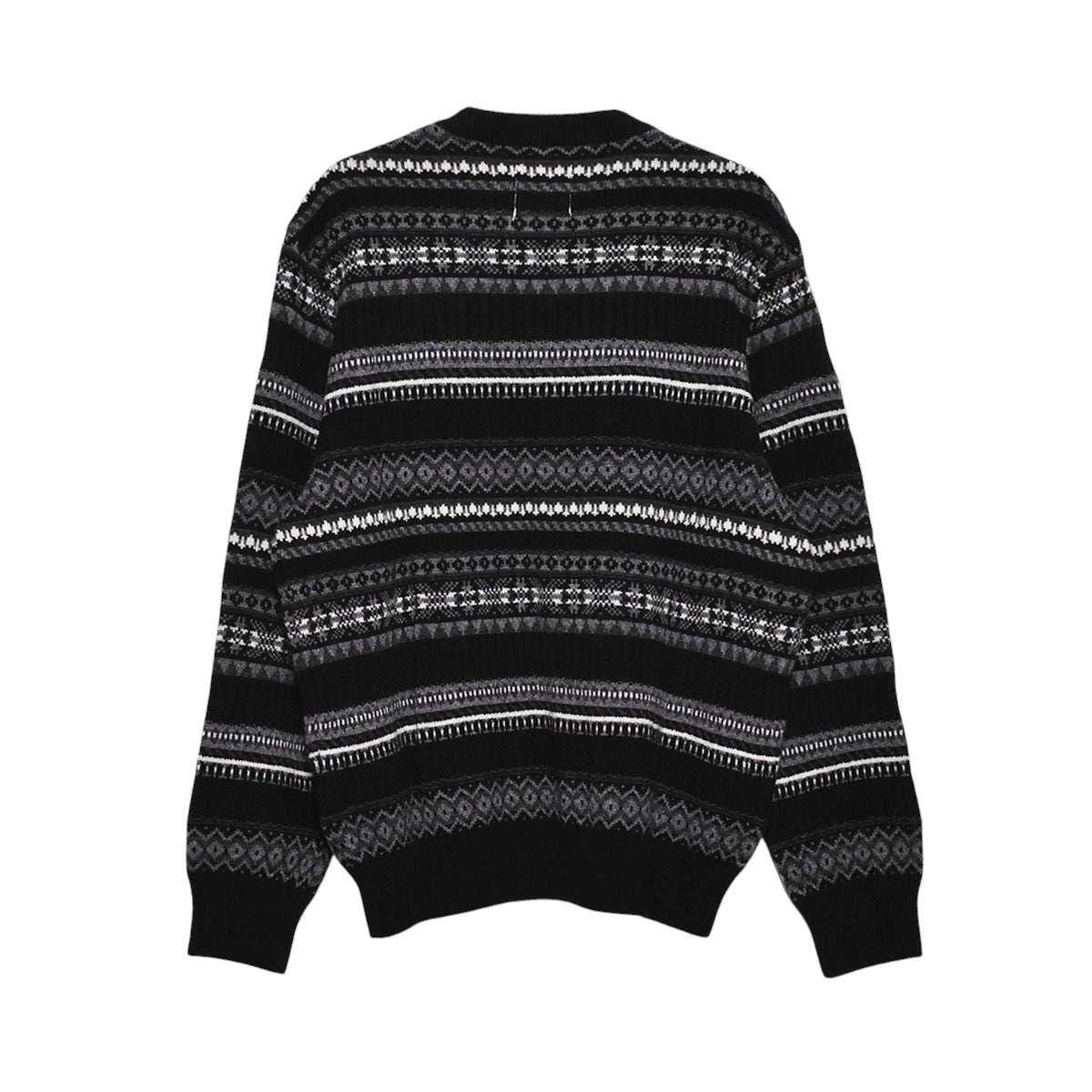 TAKAHIRO MIYASHITA TheSoloIst】fair isle crew neck sweater./BLACK
