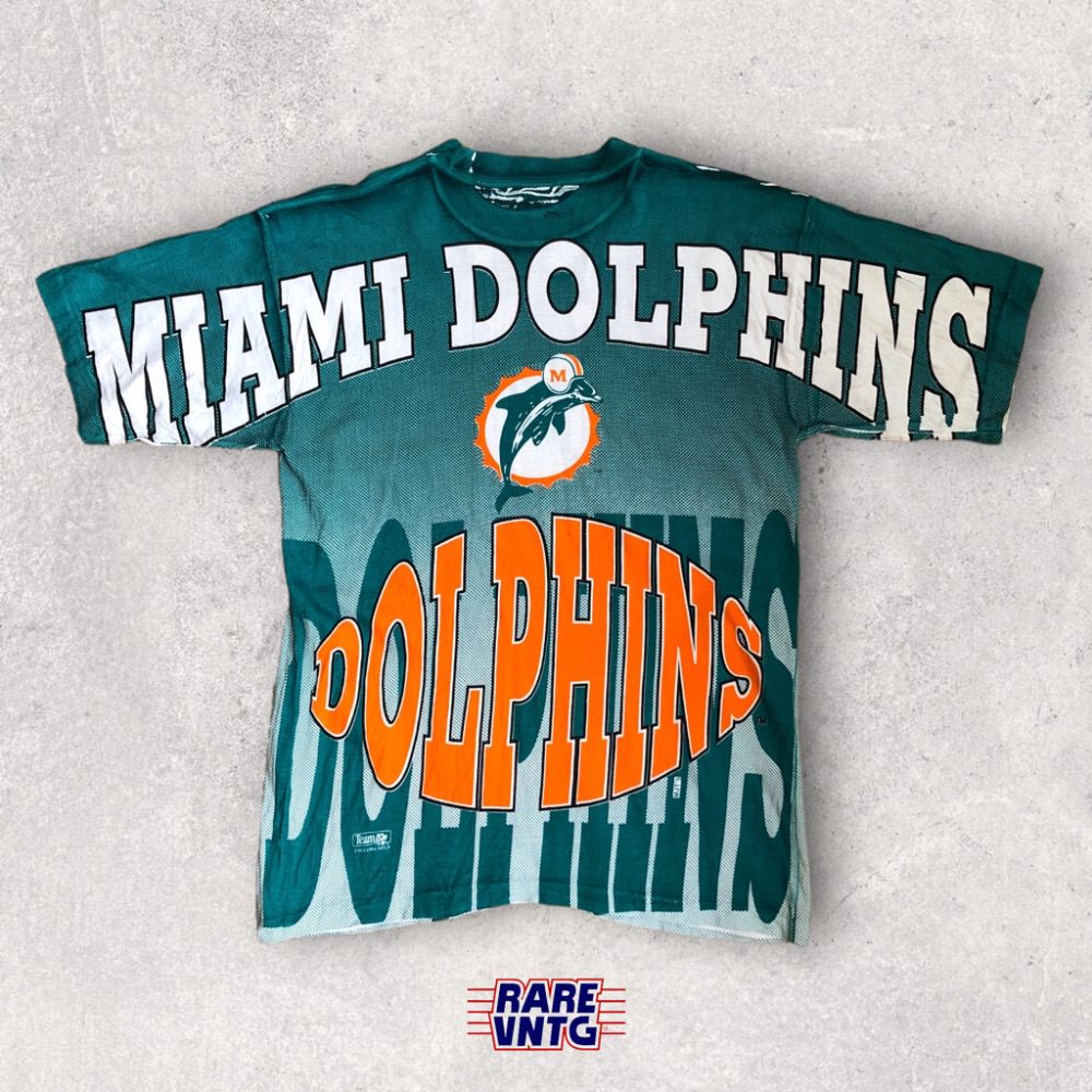 1994 Miami Dolphins Magic Johnson Tee's AOP NFL T Shirt Size Large