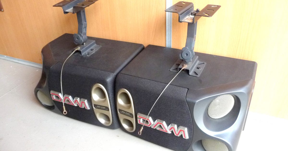 スピーカー 第一興商 DDS-910II SPB-65N DAM ペア 天吊り 金具 付属 ペア