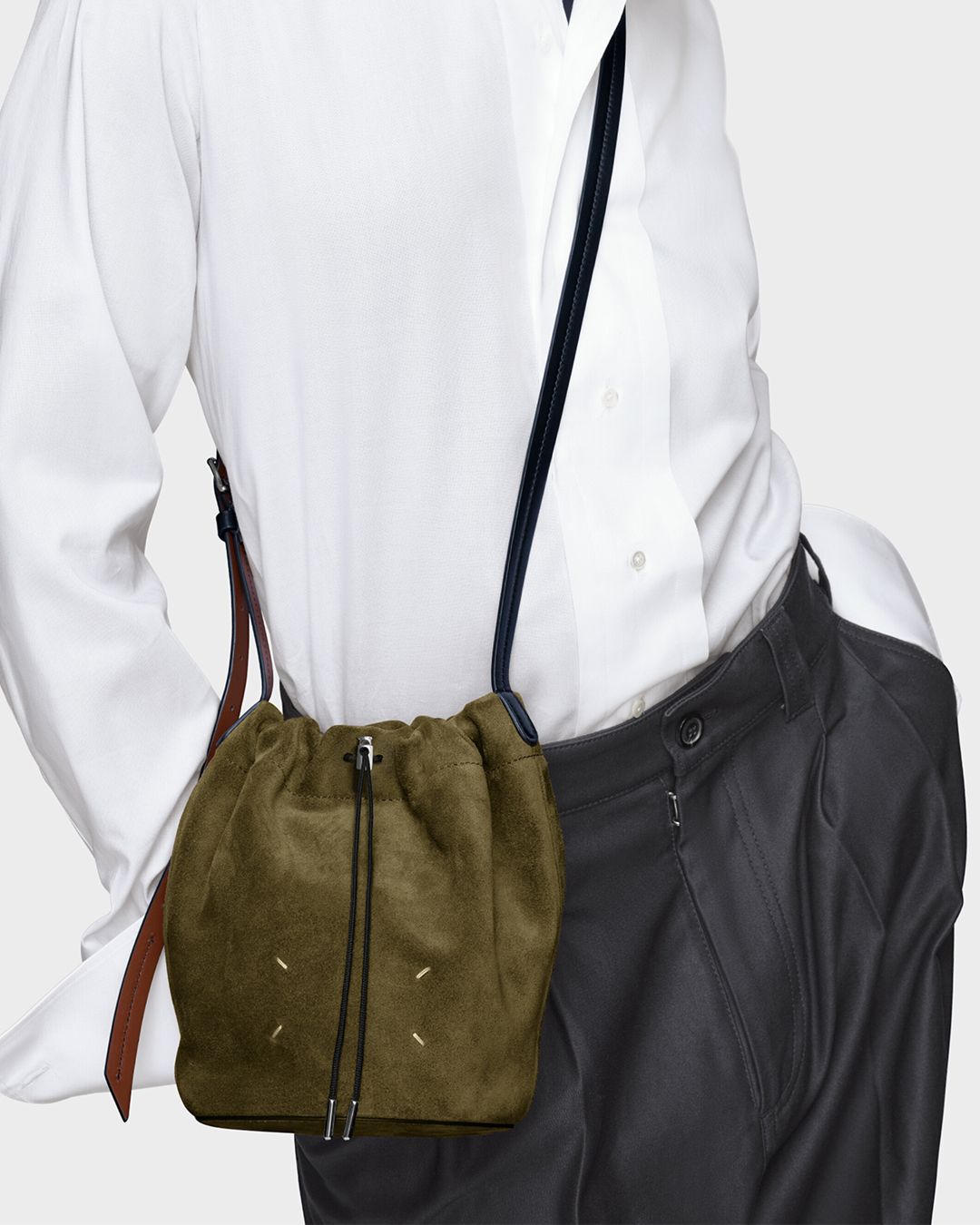 Maison Margiela - ドローストリング クロスボディ バケット | River