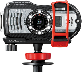 ☆実用中古品☆RICHO WG-5 GPS 防水カメラ オレンジ☆動作確認済