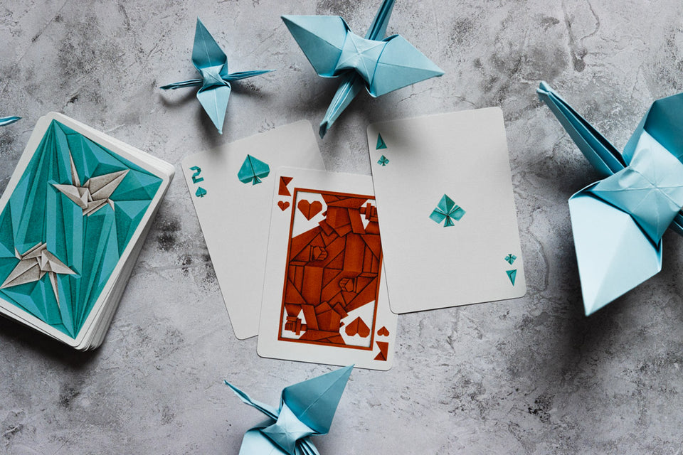 1000 Cranes V2 Playing Cards - Riffle Shuffle Playing Card Co