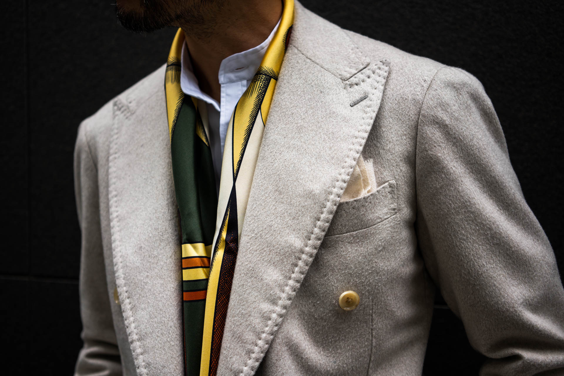 DOUBLE BREASTED CASHMERE MINK JACKET | RING JACKET（リング