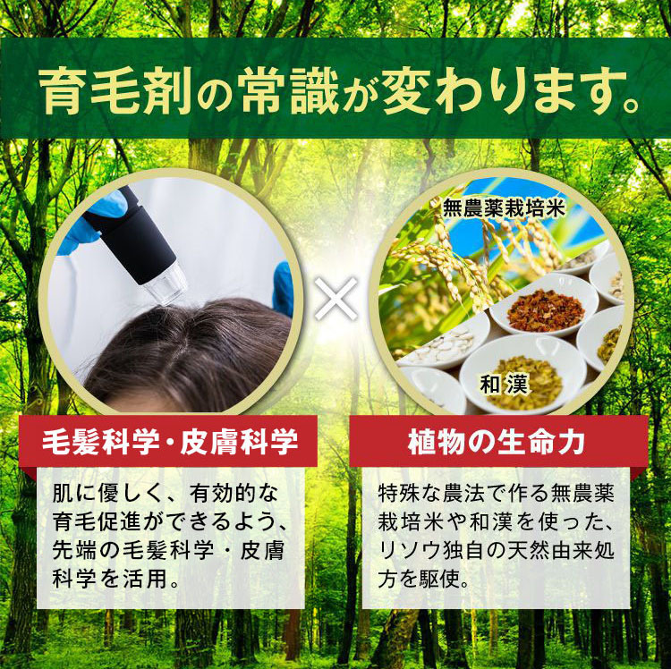 公式】ヘアリッチローション｜基礎化粧品はリソウ