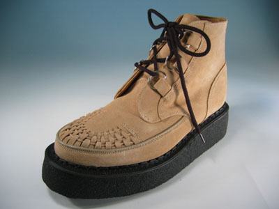 ジョージコックス13327ベージュスエード ベージュインターレース／ROCK