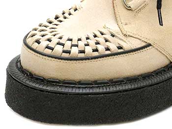 ジョージコックス3588ベージュスエード ブラックインターレース／ROCK