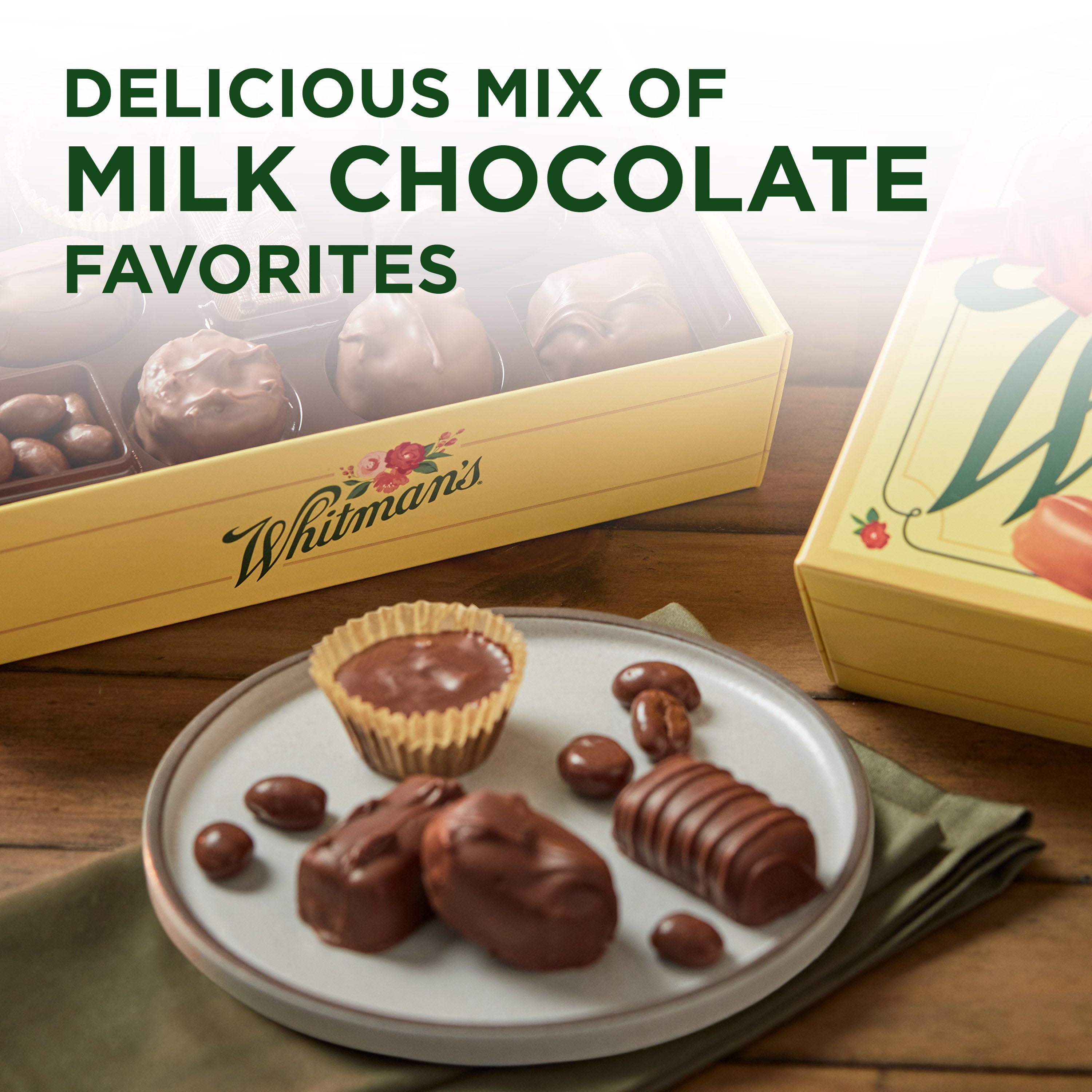 WHITMAN'S SAMPLER Christmas Assorted Milk Chocolate Gift Box, 10 oz.