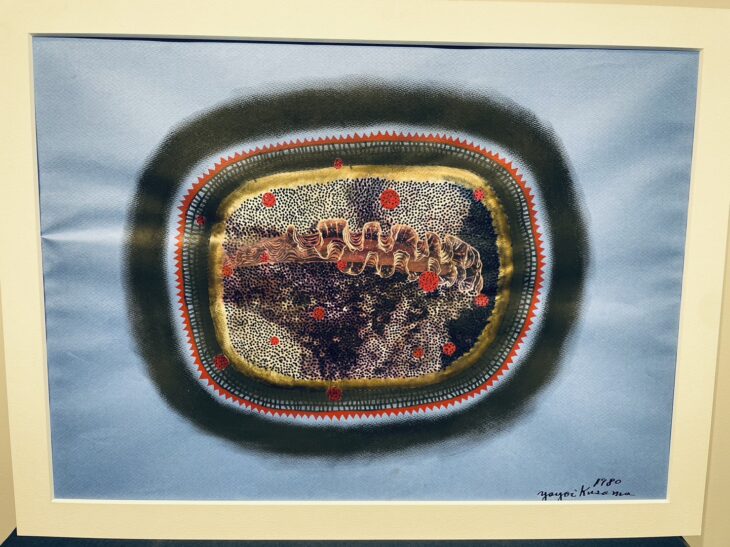 現代アート 草間 彌生 作 『海』 ｜骨董品買取 緑和堂