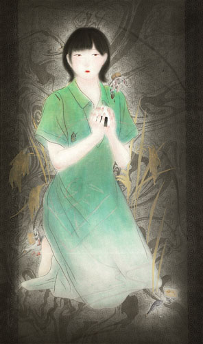 両丹日日新聞：画家目指す若者の登竜門「佐藤太清賞」 共栄高の立花純