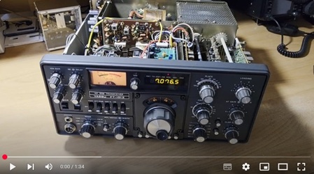 Yaesu FT-101Z(D) aftermarket frequency counter by Aleksander s56al