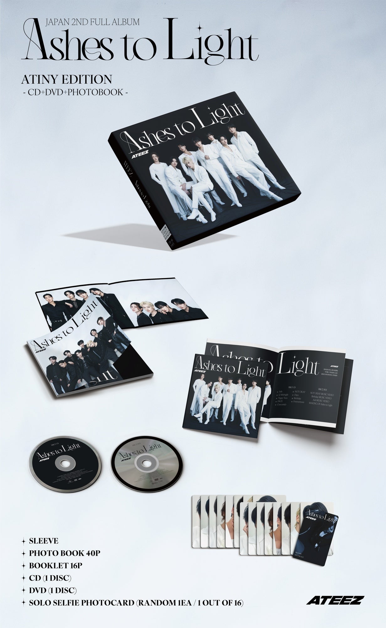 09/16 ATEEZ JAPAN] ATEEZ – Ashes to Light (ATINY Edition ver.) +