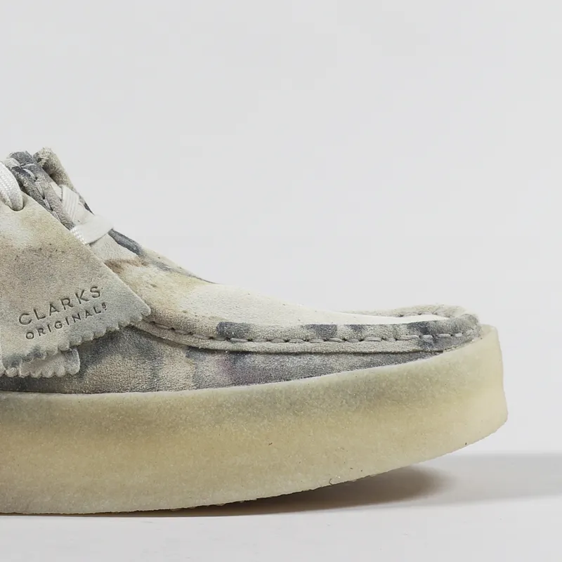 Clarks Originals Wallabee Cup Shoes Off White Camouflage