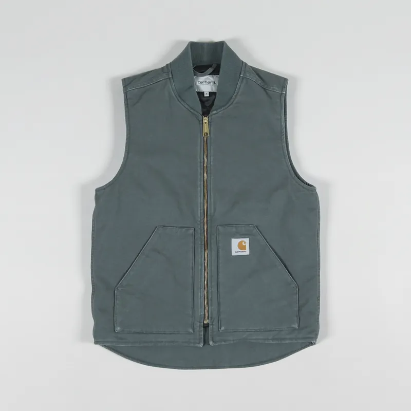 Carhartt WIP Mens Classic Vest Hemlock Green Workwear Gilet