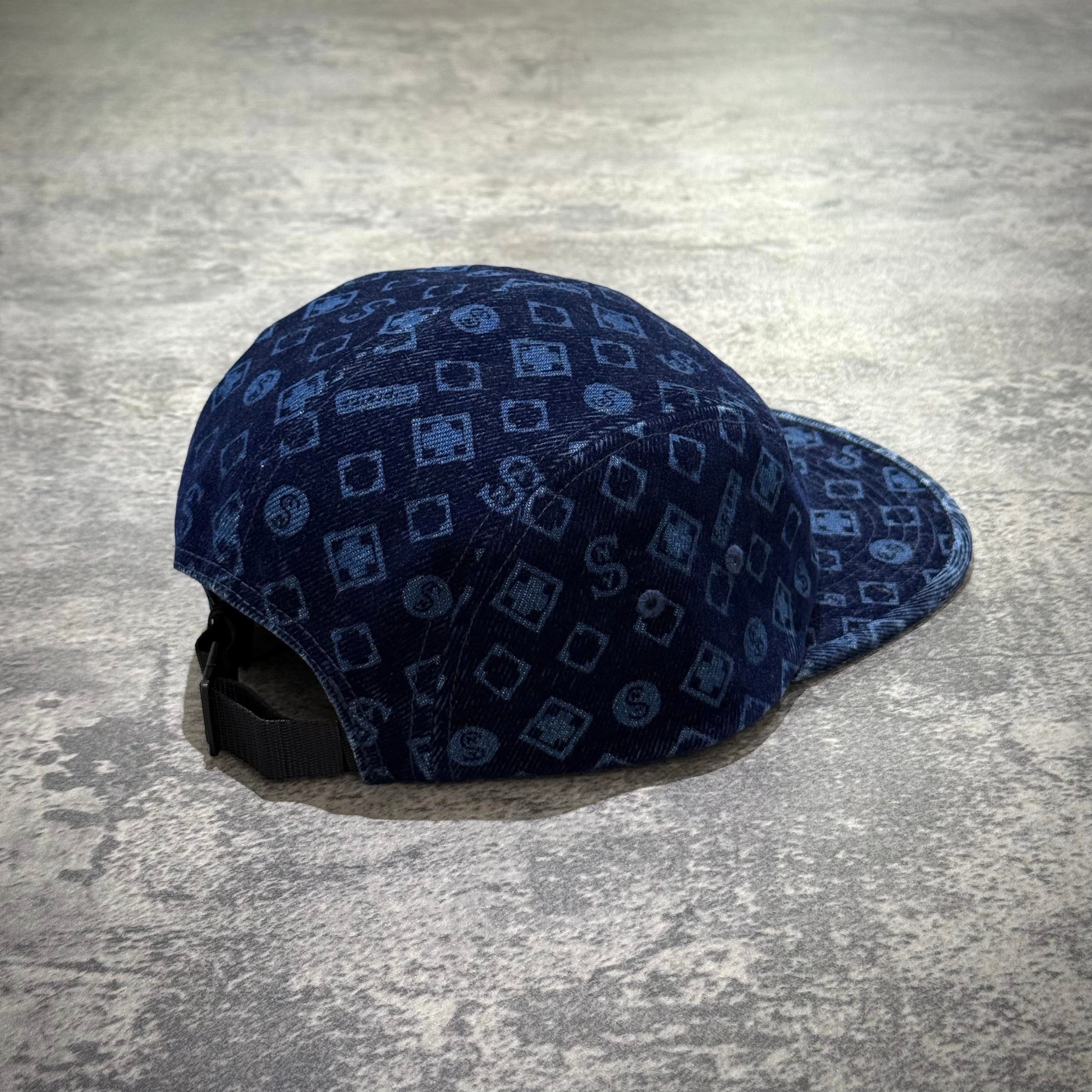 Supreme Flocked Denim Camp Cap - Blue | In stock – WEAR43WAY