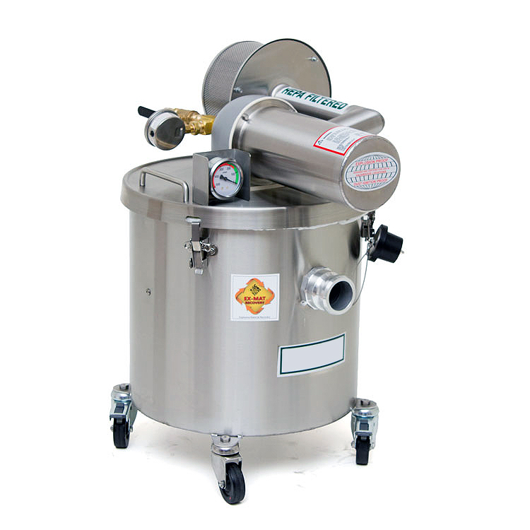 防爆型掃除機エアーモーター式/M2727S5-4WV | シロ産業 |